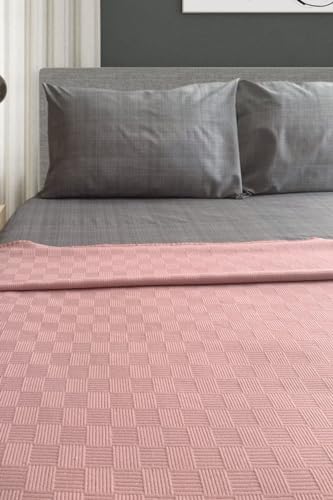 Alternative view of Alla Turca Çift Kişilik Doğal Pamuk Pike Pudra, Dört Mevsim Pike, 200x240 cm, 1275 gr