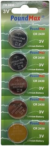 5 Adet 2430 CR2430 DL2430 3V PoundMax Lityum düğme pil, Uzun raf ömrü, küçük elektronik cihazlar için uzaktan kumandalar, teraziler, akıllı ev cihazları, ölçüm cihazları ve hesap makineleri - Görsel 2