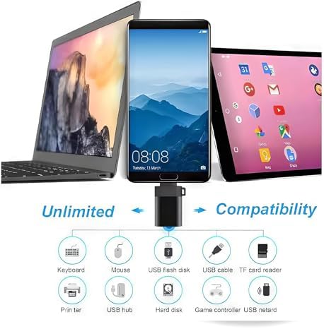 Alternative view of Lightning & Type-C USB Dönüştürücü – Yüksek Hızlı Veri Aktarımı, Telefon için Lightning to USB Dönüştürücü, Klavye, Mouse, Kart Okuyucu ve Oyun Kumandası ile Uyumlu, HA-06, EVINTO (Type-C)