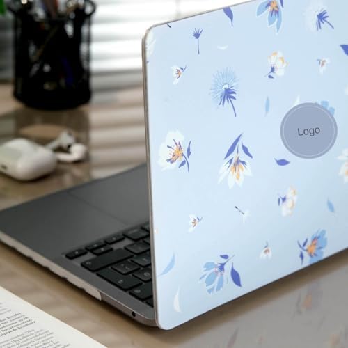 Alternative view of MacBook Pro 13 Çiçek Desenli Kılıf A1706 A1708 A1989 A2159 A2251 A2289 A2338 M1 M2 Uyumlu Baskılı Sert Kılıf İnce Hafif Koruyucu Kapak Açık Mavi