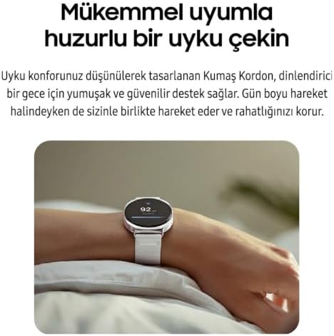 Galaxy Watch 8 (40mm/44mm) / Watch 8 Classic (46mm) ile Uyumlu Nylon Loop Velcro Kumaş Kordon – Dinamik Lug Sistemi, Ayarlanabilir Cırt Cırtlı, Ultra Hafif Sport Loop Kayış - Görsel 3