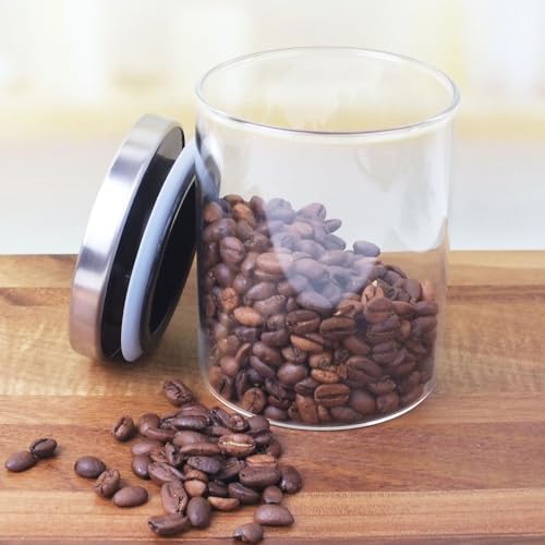 300 Ml Vakumlu Metal Kapaklı Borosilikat Cam Kavanoz (8.5cm*10cm) 1 Adet