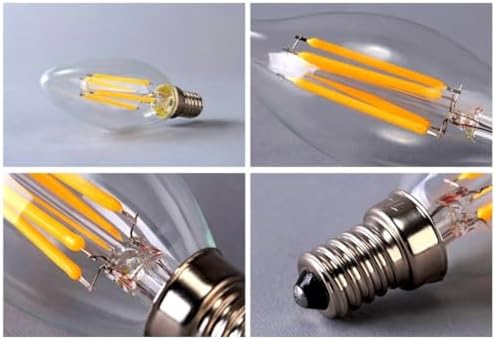 Alternative view of Rustik Led Ampul 4w E14 Ince Duy Gün Işığı 3000K 10 Adet Cata Erd23 Kıvrık Mum Ampul
