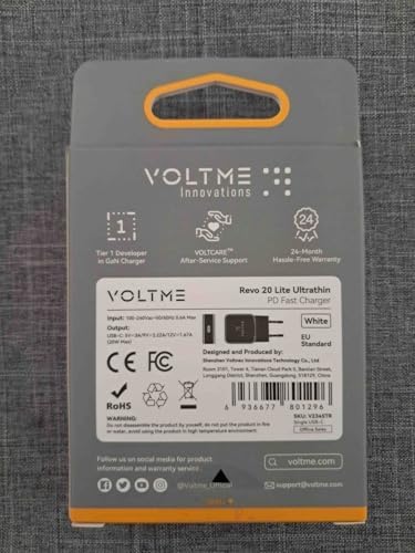 Voltme Revo 20 Lite Type-C 20W GaN Ultra İnce PD Hızlı Şarj Adaptörü Beyaz