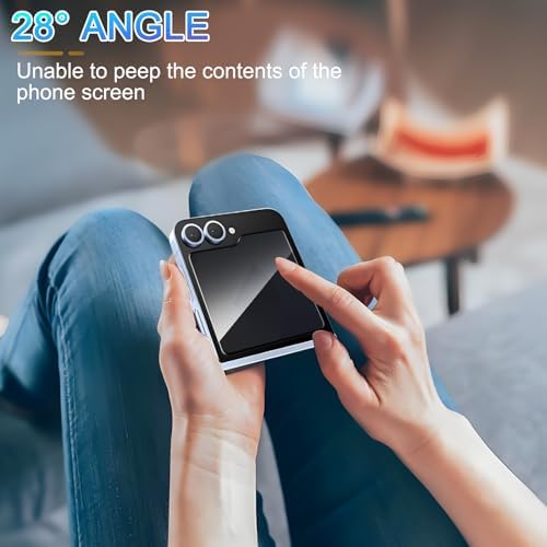 Galaxy Z Flip 7 İle Uyumlu Hayalet Gizlilik Filtreli Ekran Koruma 0.33mm İncelik Privacy Cam Hayalet 5D Gizlilik Filtreli Galaxy Z Flip 7 ile uyumlu Ekran Koruyucu - Görsel 3