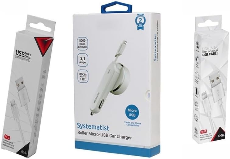 Alternative view of 3.1A 15watt Araç Şarj Aleti Micro USB Kırılmaz Kablo + Lightning ile Uyumlu Kablo Hediyeli + Type-C Kablo Hediyeli (Tüm Telefon Girişlerine uyumludur)