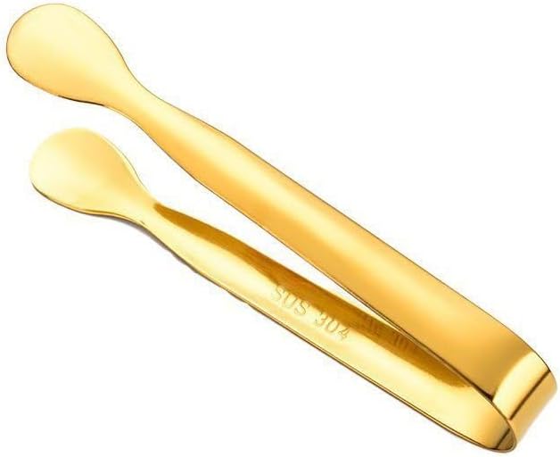 304 Çelik Mini Gold 11 cm. Buz Ve Şeker Maşası cin624sr