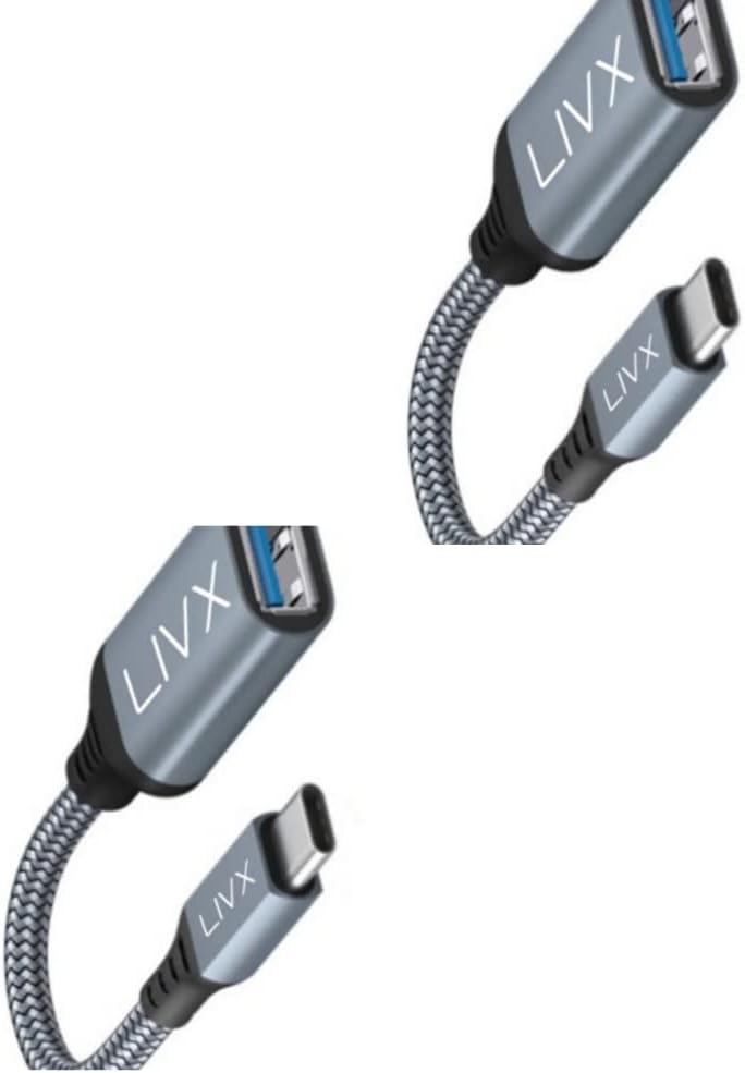 USB 3.0 To Type-C Çevirici Dönüştürücü 60W Hızlı Şarj Desteği 15 cm Kablolu OTG Adaptör Xiaomi Macbook ile Uyumlu GRİ OTTCA-01 İkili Paket - Görsel 3
