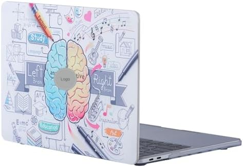 MacBook Air Kılıf 13 inç – A1369 A1466 ile Uyumlu 2010-2017 Eski USB Girişli Model | Brain Beyin Desenli Sert Koruma Kapak | İnce, Hafif, İz Bırakmayan Çizilmeye Dayanıklı Tasarım Beyaz - Görsel 3