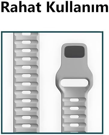 Watch 45mm 44mm 42mm 49mm Uyumlu Kordon Hora Renkli Kopma Karşıtı Kordon Spor Rahatsız Etmeyen Apple Watch Ultra 2/1 9 8 SE 7 6 5 4 3 2 1 Uyumlu Kordon - Görsel 2