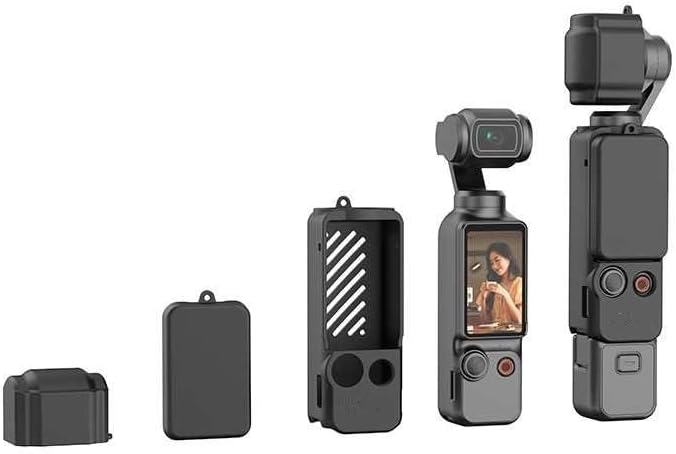 Dji Osmo Pocket 3 uyumlu Silikon kılıf Koruma Kılıfı soft case 3 parça