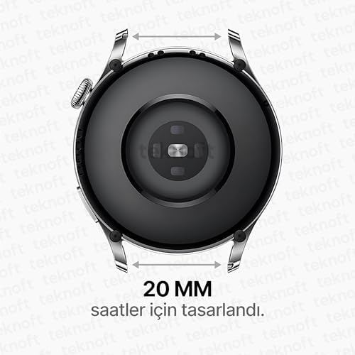 Galaxy Watch 7/6/5/4/FE Serisi (40mm/44mm), Watch 6/4 Classic (47mm/43mm/42mm) ve Watch 5 Pro (45mm) için Yumuşak ve Konforlu Wave 20mm Silikon Kordon - Görsel 2