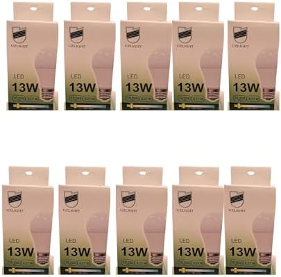 Alternative view of 10'lu Uzlight 13W A60 E27 Duy 3000K Sarı Işık Led Ampul