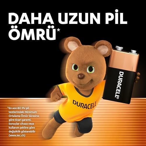Basic Alkalin 9V Pil (1'Li Paket) – Çok Amaçlı Alkalin Pil 9V – Daha Uzun Ömürlü – Günlük Cihazlar Için Güvenilir Güç – Plastik Içermeyen Ambalaj - Mn1604 - Görsel 3