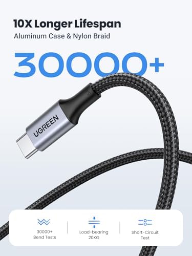 USB C - USB C Kablosu, iPhone 16/16 Plus/16 Pro/16 Pro Max/15, MacBook Pro, iPad Pro, Dell XPS,  Galaxy S24/S23/S22 Ultra, Anahtar, Piksel, 6.6FT Siyah için USB C Şarj Kablosu(2m)