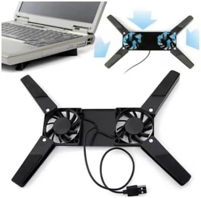 Alternative view of Dizüstü Bilgisayar Soğutucu Laptop Soğutucu 2 Fanlı Mini USB Bağlantılı Plastik Ayak