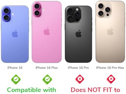 iPhone Uyumlu IPG ProLENS Elmas Taş Çerçeveli Kamera Lens Koruyucu – HD Netlik, Çizilmez Alumina Silikat Temperli Cam, Bireysel Kamera Lens Kapağı (Mor, iPhone 16/16 Plus) - Görsel 2