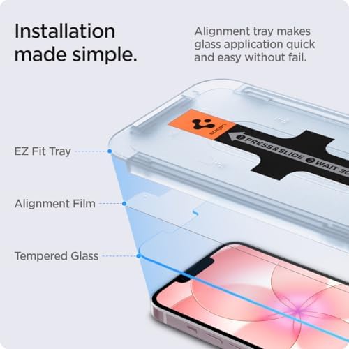 Apple iPhone 17e / 16e / 14 / 13 Pro / 13 Pro Cam Ekran Koruyucu Kolay Kurulum GLAS.tR EZ Fit Slim HD (2 Adet) - AGL03385 - Görsel 2