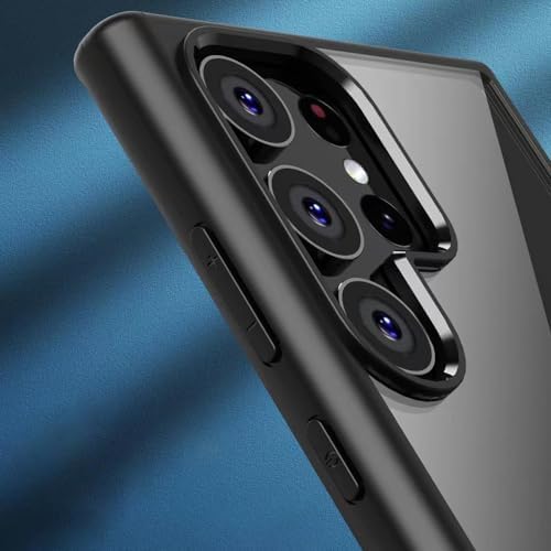 Galaxy S23 Plus ile uyumlu Kılıf Kenarı Renkli Arkası Şeffaf Kamera Korumalı Impact Protectıon Lacivert Kılıf - Görsel 3