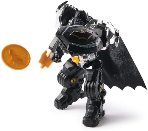DC Comics, Metal Force Batman aksiyon figürü, 15 cm boyutunda ve 10 cm mini figürlü, yerleşik patlayıcı ve zırh takımı, 4 yaş ve üzeri kız ve erkek çocuklar için süper kahraman oyuncakları - Görsel 2