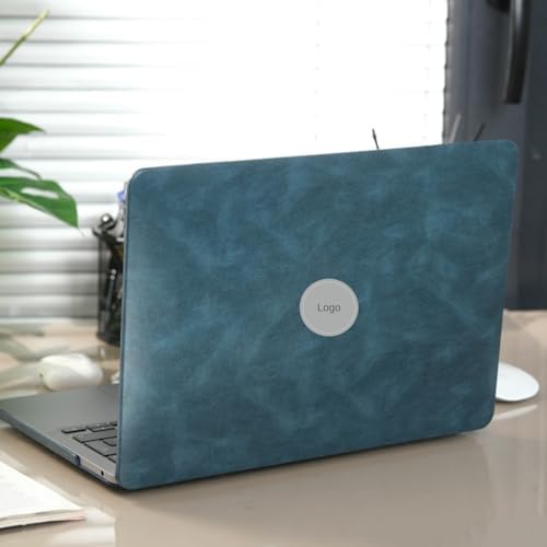 MacBook Pro 13 İnç Kılıf A2338 M1 M2 Uyumlu Deri Dokulu Sert Koruyucu Hard Case A1706 A1708 A1989 A2159 A2251 A2289Mavi - Görsel 3