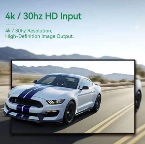 4K USB C 3.0 Type-C Video Capture Görüntü Yakalama Adaptörü Usb 4K 30Hz Akış Öğretim Video Konferans veya Canlı Yayın için Oyun Yakalama Kartı (HDMI aktarma için Kullanılmaz) - Görsel 3