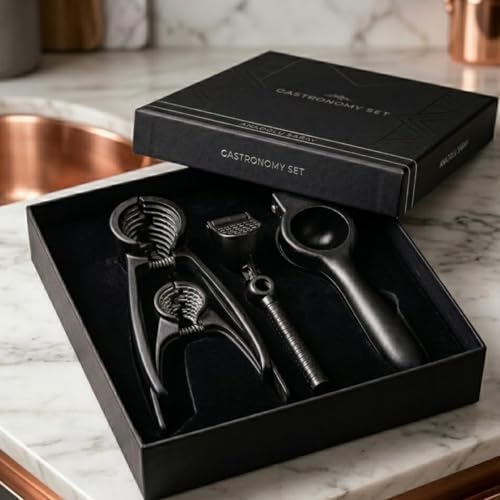 Alternative view of Chef Gastronomy Set, Mat Siyah Eloksal Döküm, Fındıkkıran ve Narenciye Sıkacağı, Profesyonel Mutfak Seti