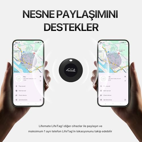 Lifemate Lifetag Android ile Uyumlu Smart Tag Google için Lisanslı Akıllı Takip Cihazı - Siyah (SADECE ANDROID ILE UYUMLUDUR) - Görsel 2