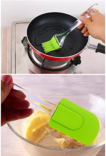 Alternative view of Silikon Spatula ve Fırça Seti, Silikon Yağ Fırçası, Silikon Yağ Sos Yumurta Fırçası, Damla Saplı Mutfak Hamur Spatula
