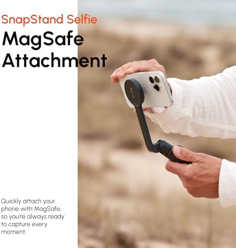 Alternative view of SnapStand Selfie – Manyetik Selfie Çubuğu ve Tripod – Kompakt, Katlanabilir ve Uzatılabilir, Eğim Başlı, Bluetooth Uzaktan Kumandalı, MagSafe Uyumlu – Geceyarısı