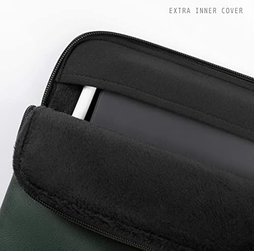 Comfyable Tablet Kılıfı iPad Pro 11 İnç M4 M2 4. / 3. Nesil 2022/2021 / iPad Air 11" M2 2024 2022 ve Akıllı/Sihirli Klavye ile Uyumlu Kalem Tutucu-PU Deri Çanta Su Geçirmez İnce Kılıf - Yeşil - Görsel 3