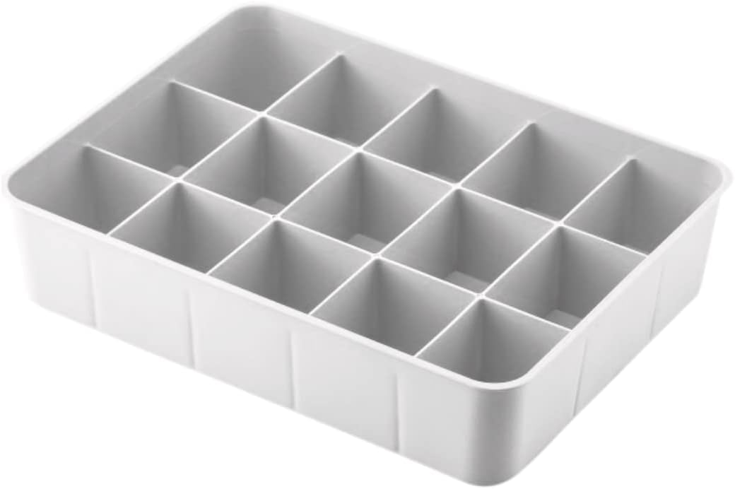 Alternative view of Kapaksız Dolap İçi 15 Bölmeli Çekmece Düzenleyici Plastik Hobi Kutusu Takı Makyaj Saklama Kabı Organizer (Beyaz)