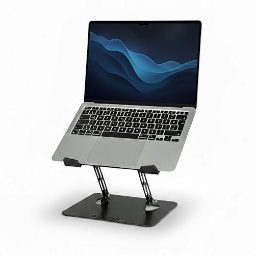 Prexua Flexer Ayarlanabilir Ergonomik Laptop Standı - Tablet Standı - Metal - Siyah - FLX2320BL (Siyah)