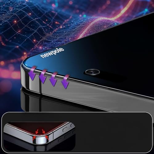 iPhone 16 için Ekran Koruyucu Otomatik Hizalama Aparatlı Kolay Kurulum Kiti Toz Bırakmaz Parmak İzi Karşıtı Tam Kaplayan Hayalet Ekran Koruyucu Kırılmaz Cam - Görsel 3
