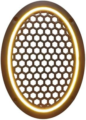 Neon Işıklı (6x9) İnç Kaliteli Plastik Hoparlör Ve Midrange Kapağı - 2 Adet - Sarı