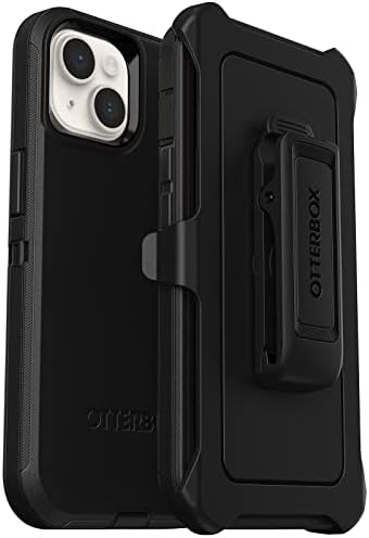 Alternative view of Defender kılıf, iPhone 14/iPhone 13 için, darbeye dayanıklı, düşmeye dayanıklı, ultra sağlam, koruyucu kılıf, askeri standartlara göre 4 x test edilmiştir, siyah, perakende ambalaj yok