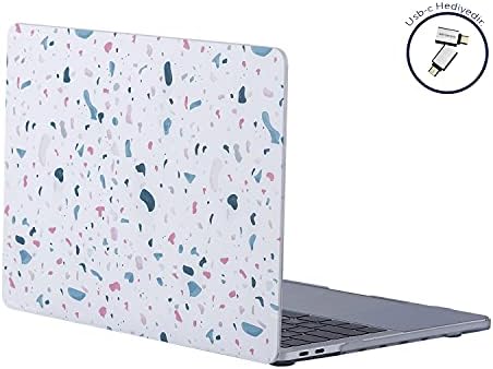 MacBook Air 13 inç Kılıf M1 & Retina Uyumlu – Desenli Sert Plastik Hardcase Koruyucu Kapak A2337 A2179 A1932 Beyaz