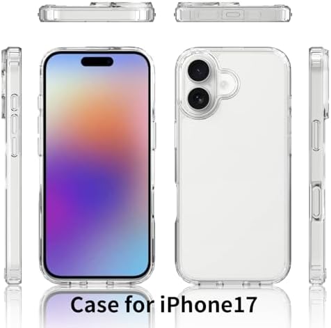 & AKSESUAR iPhone 17 ile Uyumlu Şeffaf Silikon Kılıf Şok Emici Özellikli Full Kasa Koruma Sağlayan Şeffaf Kılıf - Görsel 2