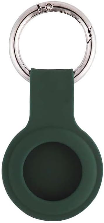 Alternative view of AirTag Anahtarlıklı Silikon Kılıf A010 Darbeye Dayanıklı Kaybolmaya Karşı Tam Koruma Kolay Tak-Çıkar Apple AirTags ile Uyumlu Koruyucu Anahtarlık (Petrol Yeşil)