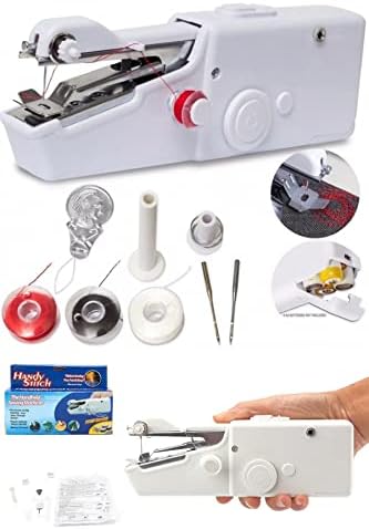 Stitch Mini Dikiş Makinası Pratik Pilli El Dikiş Makinesi - Görsel 3