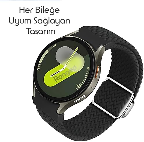 Alternative view of Yeni Nesil Bağlantı Örgü Loop 20mm Kordon  ile Uyumlu Galaxy Watch 7/6/5/4 Serisi için Galaxy Watch 7 Kordon (40mm/44mm) Watch 6/4 Classic (47/43/42mm) Watch 5 Pro Uyumlu