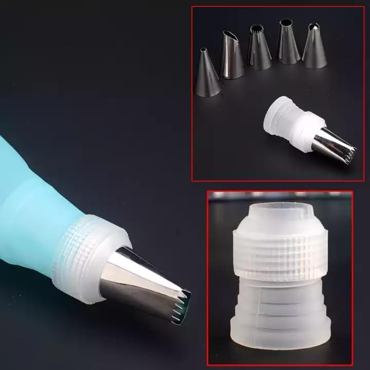 Alternative view of Profesyonel Pasta Süsleme Seti,18 Parça, Renkli Dekorasyon Marzipan Set Kalemi, Krema Sıkma Torbası, Spatula, Hamur Şekillendirici,Pasta Süsleme Araçları Trapez Spatula Pasta Aksesuarı Pasta Kiti