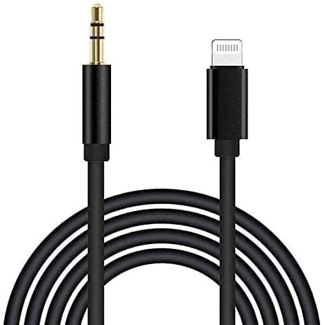 esbeecables iPhone için Aux Kablo, Apple MFi Sertifikalı Lightning 3,5 mm AUX Kablosu, iPhone 14 13 12 11 Pro Max XS XR X 8 7 6 iPad iPod Araba, Ev Stereo Hoparlör Kulaklık, 3,3 FT Siyah - Görsel 2