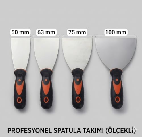 Siyah Turuncu Lüks Spatula (50 MM)