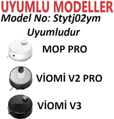 Mi Robot  P- Pro (Model No: Styj02ym Uyumlu) Yan Fırça Yedek Parça-Viomi Se v2,v2 pro,v3 Robot Süpürge Uyumlu 2 Adet Yan Fırça Yedek Seti