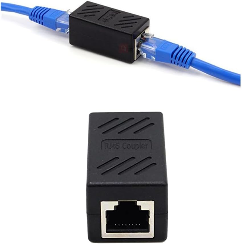 1 Portlu Ethernet Splitter, Çift LAN Kablosu, Ethernet Bölücü, RJ45 Dişi Adaptör Konnektörü