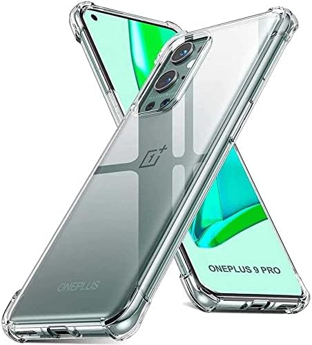 One Plus 9 Pro ile uyumlu ile Uyumlu Kapak Şeffaf Airbag Antishock Köşe Korumalı Silikon Kılıf