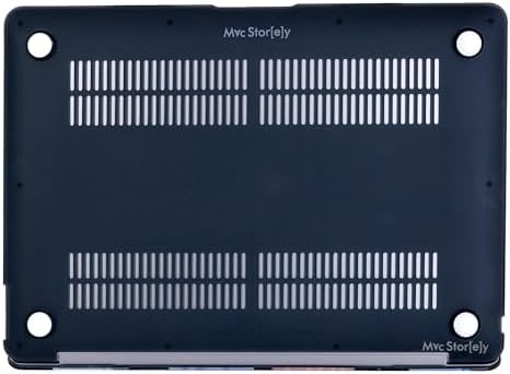 MacBook Air 13 Kılıfı A2337 M1 A2179 A1932 Uyumlu Özel Sanatsal Desenli Hard Case Sert Koruyucu Kapak Mat Yüzey Çizilmeye Dayanıklı Siyah - Görsel 2