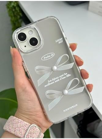 Iphone 13-14 - 15 ile Uyumlu Aynalı Fiyonk Model Silikon Kılıf - Görsel 3