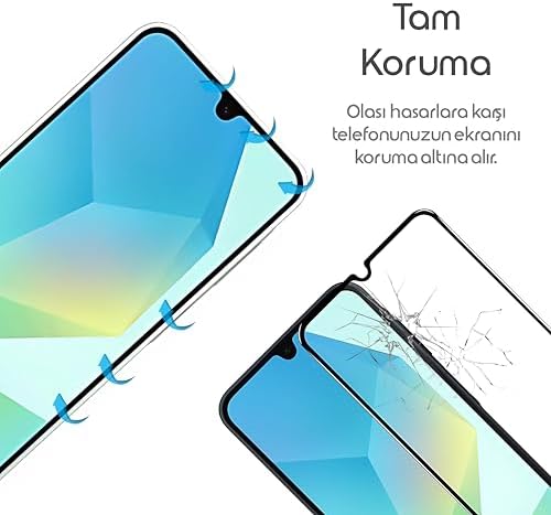 Galaxy A16 için Ekran Koruyucu 9H Sertlikte Anti-Static Temperli Cam A 16 Koruma Görüntü Kalitesini ve Dokunmatiği Etkilemeyen Çizilme ve Darbelere Karşı A16 Ekran Koruyucu - Görsel 2